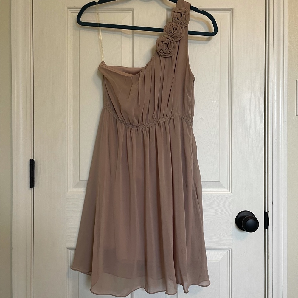 Boutique Taupe/Mauve chiffon dress